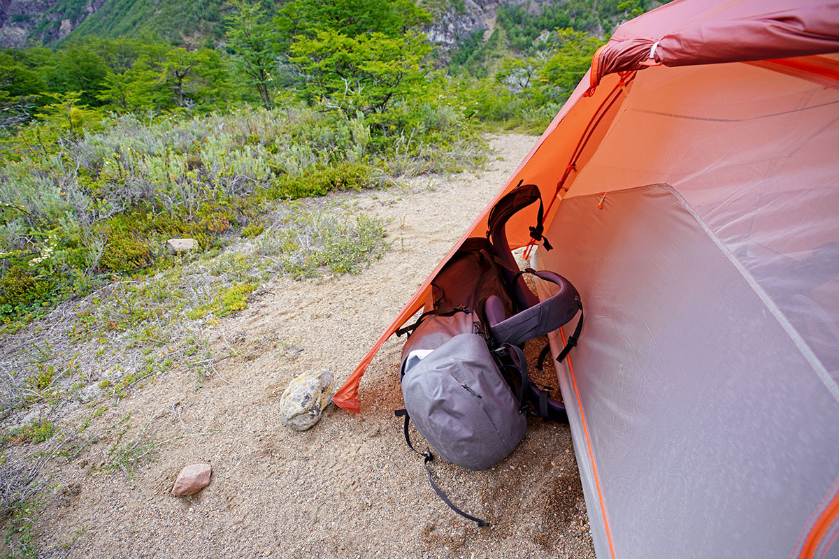 Big Agnes Copper Spur backpacking tent (vestibule)